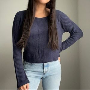 Pacsun Waffle Knit Long Sleeve Top